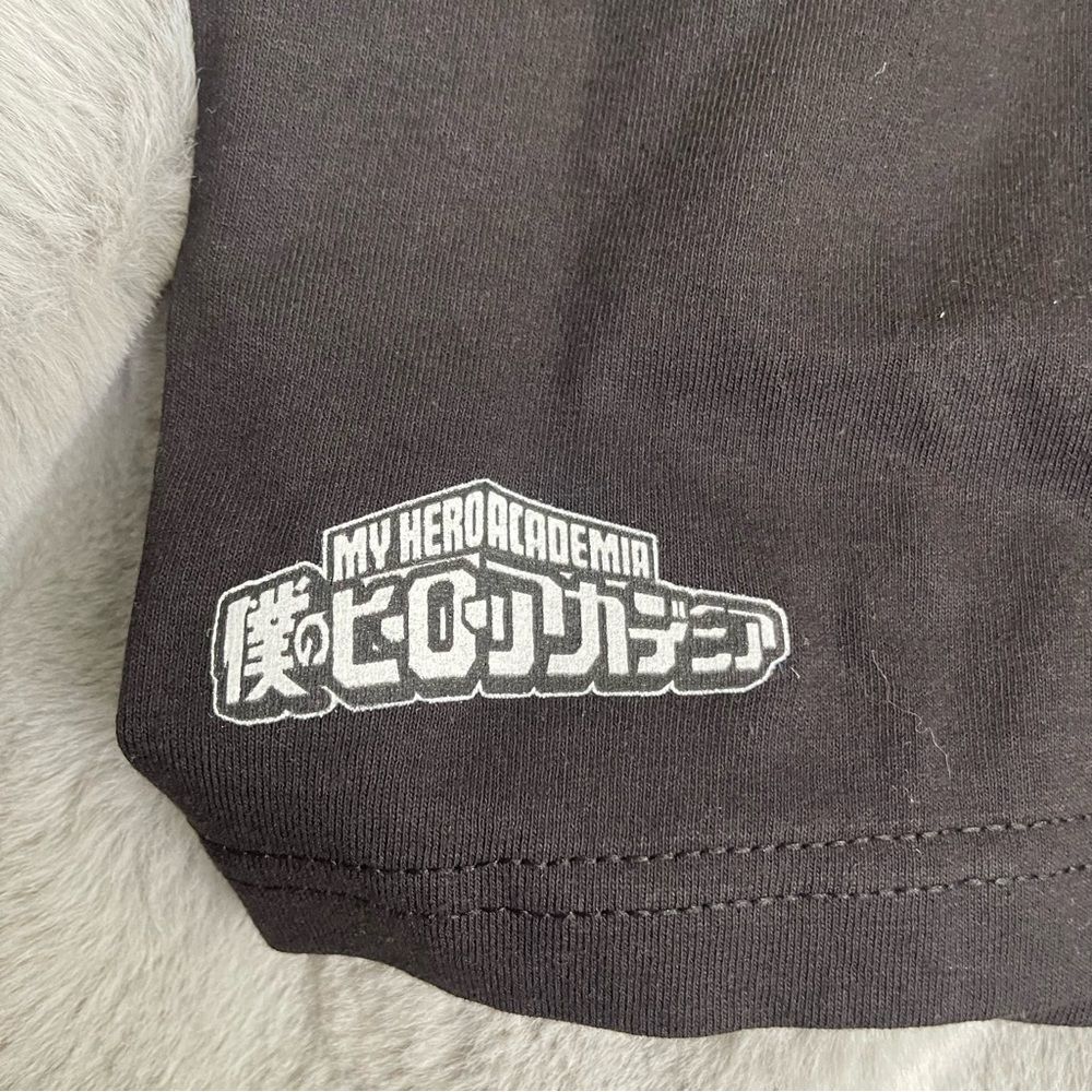 NWOT PrimitiveāMY HERO ACADEMIA Black T-Shirt with Teal Logo size XS - Picture 5 of 8